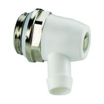 Simplex - Bouchon de vidange simple F10622 standard, bec orientable en plastique, laiton nickelé, g 2000 / 2 m