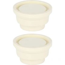 Bouchon D'échelle de Piscine, 2 Pièces Bouchon en Caoutchouc pour échelle de Piscine Accessoire de Piscine pour échelles de Piscine