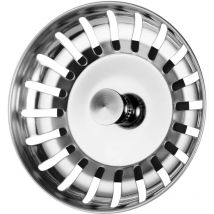 Bouchon Evier Cuisine avec Drain Hair Catcher-Filtre à évier Universel en Acier Inoxydable 304 Épaissi pour Cuisine-Bouchon Evier-Crépine Cuisine