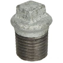 Bouchon Hermann Schmidt Temperguss dn 20, 3/4" avec bord, zingué