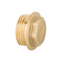 Bouchon laiton DN32 (1 1/4')male avec bord PN10