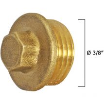 Bouchon Mâle Laiton 3/8'