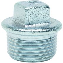 Bouchon mâle galva 1/4' avec collet - 2902V - Gebo