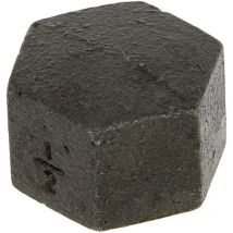 Bouchon fonte noire Femelle tête hexagonale 15x21
