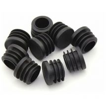 Bouchon Pied de Chaise,Bouchon en Plastique Rond,30 pièces Bouchon d'extrémité de Tube Noir Bouchon de Chaise Glisse Rond Embout de Protection de