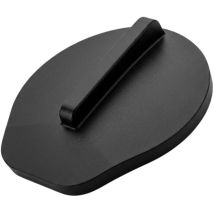 Bouchon Pour Bonde De Douche Valentin Ultra-plate Smart, Élastomère Noir