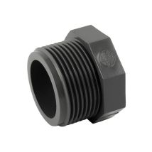 Raccord pvc pression - Bouchon pvc pression à visser m 3/8''