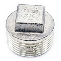 Pepte - Bouchon à tête carrée mâle G3/4en acier inoxydable 316