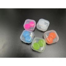 Bouchons d'oreilles en silicone réutilisables, bouchons d'oreilles étanches et antibruit