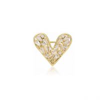 Boucle d'amour antidérapante pour vêtements, accessoires de tempérament, épingle à décolleté pour filles