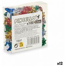 Noeuds en pvc multicolore brillant 2,3 cm (12 unités)