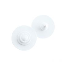 Boucles de marquage Ukaflex bouton+bouton nue blanc