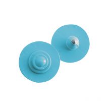 Boucles de marquage Ukaflex bouton+bouton nue bleue
