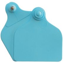 Boucles de marquage Ukal Flex maxi+maxi nue bleue x20