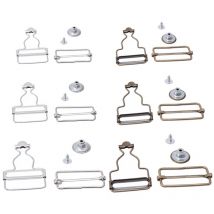 Feiyue - Boucles de pantalon à bretelles 12 ensembles de boucles de pantalon à bretelles Boucles de cucurbitacées rétro pour pantalons Vêtements Robe