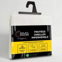 Taie protège oreiller eponge imperméable 60x60 cm