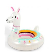 Bouée gonflable Ballon flotteur LAMA pour piscines XXL 115x115x114cm pour adultes et enfants Bouée de natation