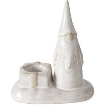 Bougeoir avec gnome pour une seule bougie slavko, hauteur 11 cm