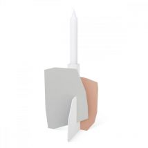 Presse Citron - Bougeoir contemporain FEB02 H19.5cm Multicolore Asymétrique