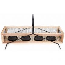 Bougeoir design bois et métal Laxy