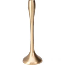 Bougeoir doré pour une bougie, 8,5 x 25,5 cm