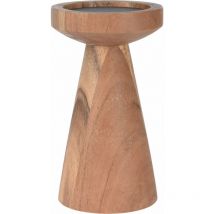 Bougeoir en bois, 13 cm, bois d'acacia