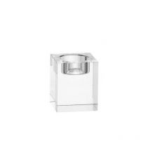 Bougeoir en cristal en forme de cube, décoration de table pour la maison, ornement, support de pièce maîtresse chic, mariage romantique