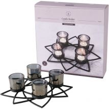 Bougeoir en métal elenyi, hauteur 8 cm.