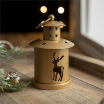 Bougeoirs à bougies chauffe-plat dorés - Lanterne décorative - Mini lanterne suspendue vintage pour décoration de bougie chauffe-plat, pièce