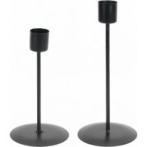Bougeoirs, Bougeoirs à Tête Unique Déco Vintage pour Bars pour Cafés pour Mariages(Le Noir)
