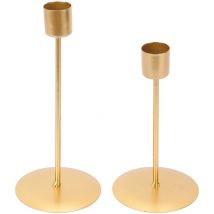Bougeoirs en métal à tête unique, bougeoirs décoratifs vintage pour mariage, dîner, fête, décoration de la maison