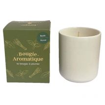 Bougie décorative Géranium et graines Origan 40h