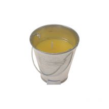 Bougie anti-moustique citronelle avec contenant métallique 30g ø6,5cm