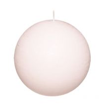Bougie Boule 'Rustic' 10cm Rose Clair
