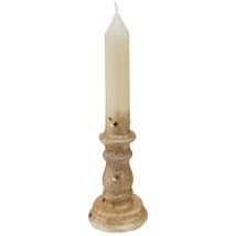 Bougie Chandelier Or pailleté H 20 cm 98G - Feeric Christmas