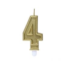 Bougie chiffre anniversaire N°4 assort Denis Et Fils 01261704