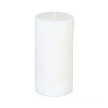 Bougie Cylindrique 'Rustic' 14cm Blanc