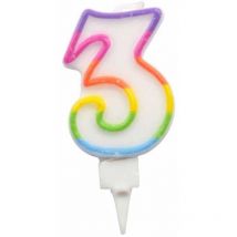 Bougie d anniversaire chiffre 3
