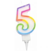 Bougie d anniversaire chiffre 5