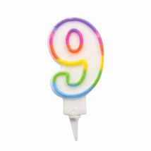 Bougie d anniversaire chiffre 9
