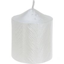 Bougie décorative avec un motif métallique, 5 x 6 cm