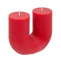 Bougie Design 'Demi' 400g Rouge