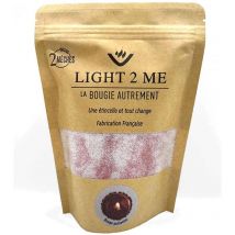 Bougie en poudre 250 grs La Bougie Autrement rouge pailleté