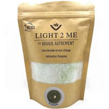 Bougie en poudre 250 grs La Bougie Autrement vert pailleté