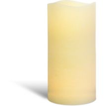 Wecandle - Bougie led Géante Ivoire 30 cm de hauteur en cire véritable - Bougie à led 30 cm - Grande Bougie à Piles