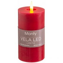 Bougie led rouge 13 cm