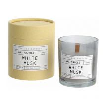 Bougie mèche en bois et boite kraft Factory (Lot de 4)