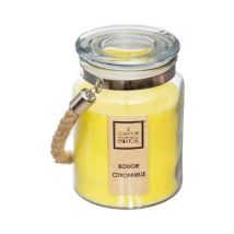 Comptoirdelabougie - Bougie Parfumée En Verre 'corde' 500g Citronnelle