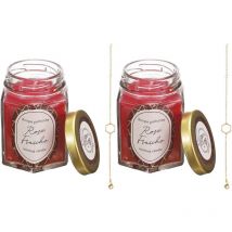 Bougie parfumée en bocal avec bijou surprise (Lot de 2)