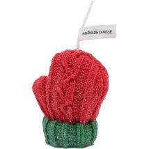 Bougie parfumée en forme de gant de Noël Bougie décorative en forme de gant de bricolage pour ornement d'accessoire photo